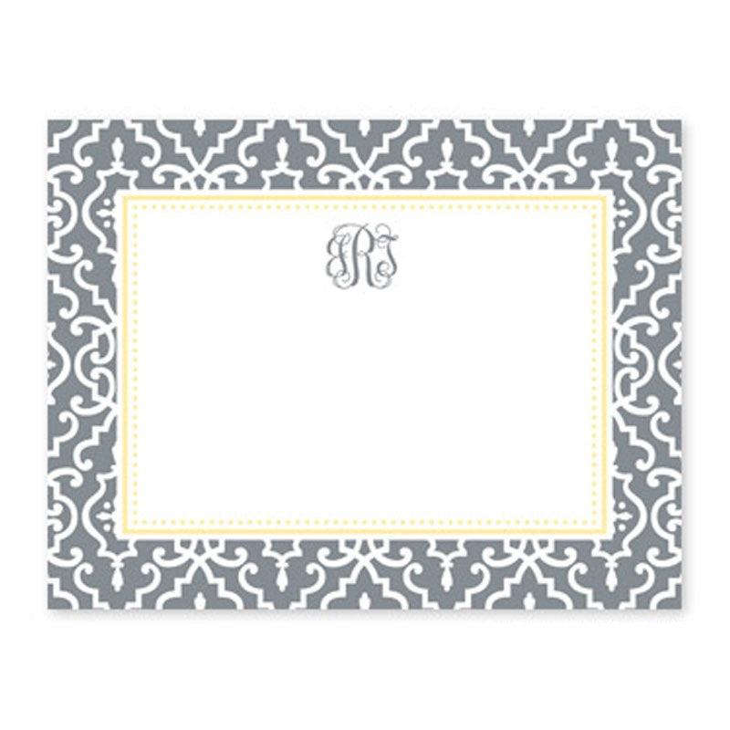boatman geller wrought iron gray small flat notecards