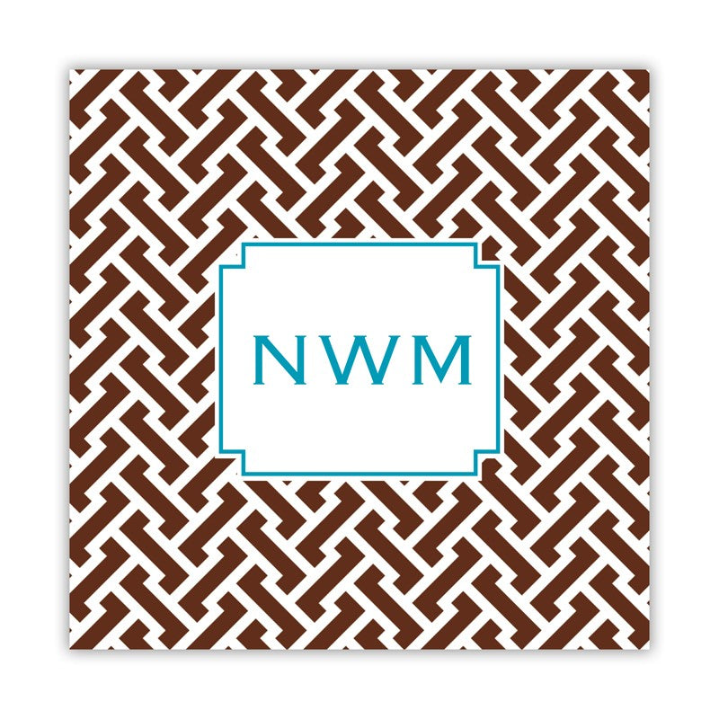 stella chocolate square paper coaster set of 50