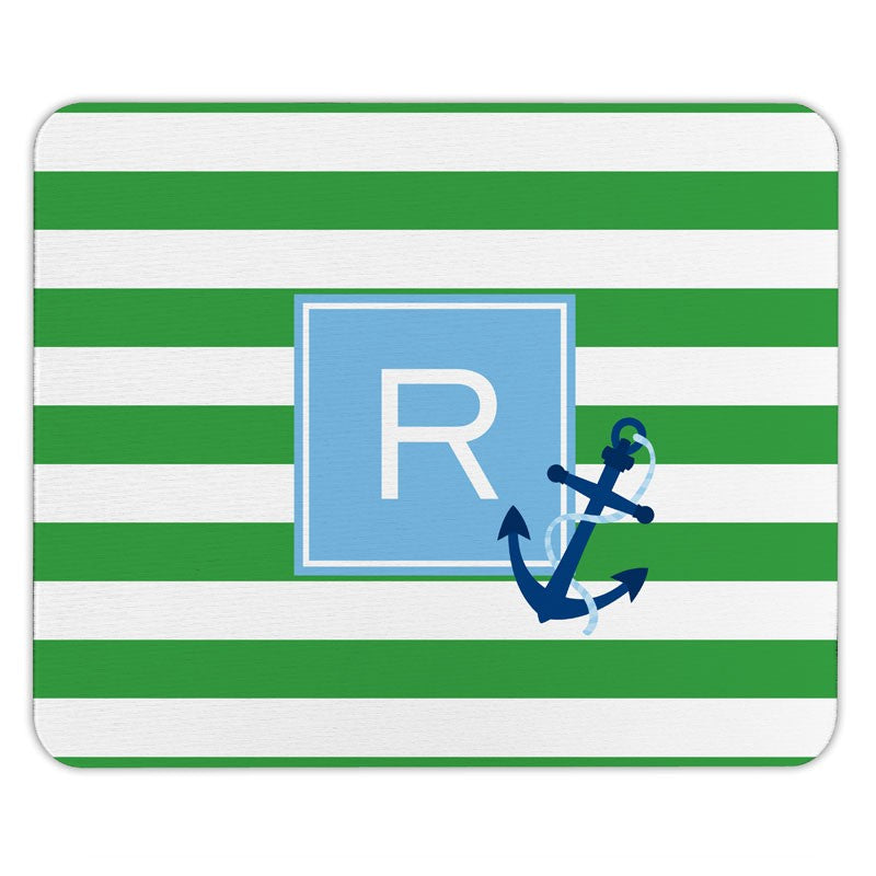 boatman geller stripe anchor mouse pad