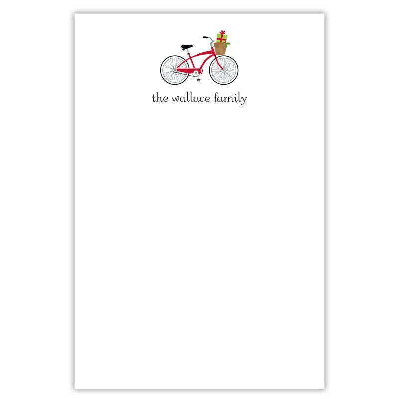 boatman geller bicycle holiday notepad
