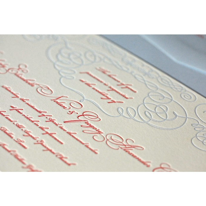kim & greg main invitation card
