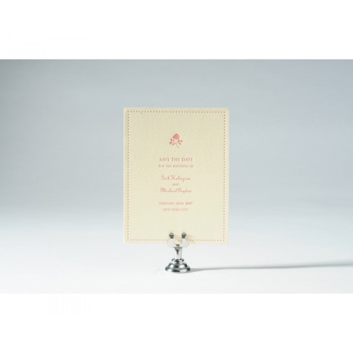 trish & mike wedding save the date card