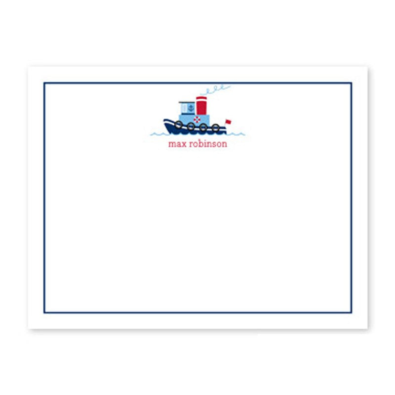 boatman geller tug small flat notecard