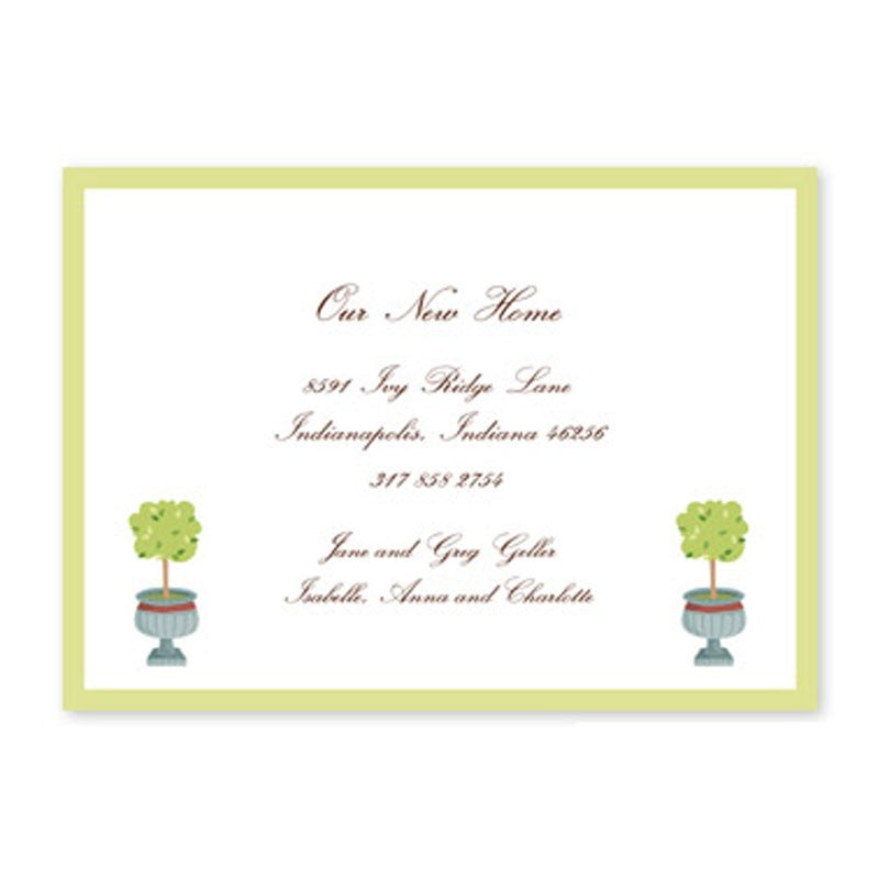 boatman geller topiary flat notecard