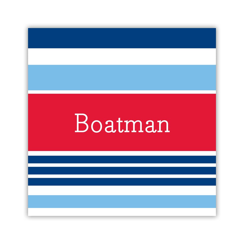 espadrille nautical square paper coaster set of 50