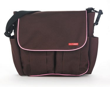 skip hop dash diaper bag - chocolate