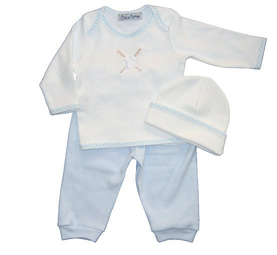 baseball layette set