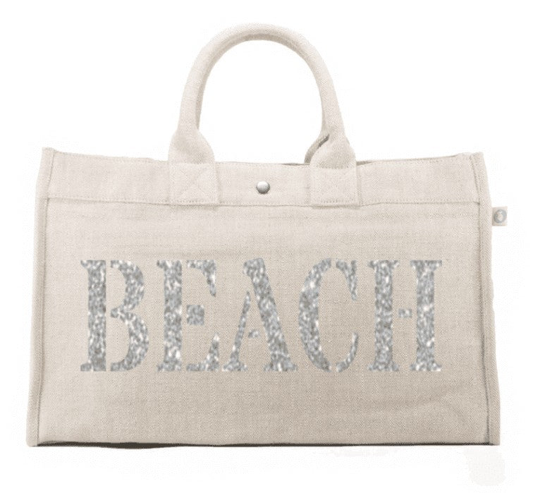 flax canvas tote