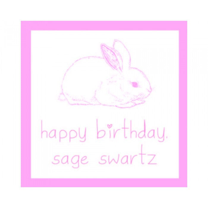 bunny birthday gifts sticker