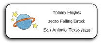personalized address labels outer space