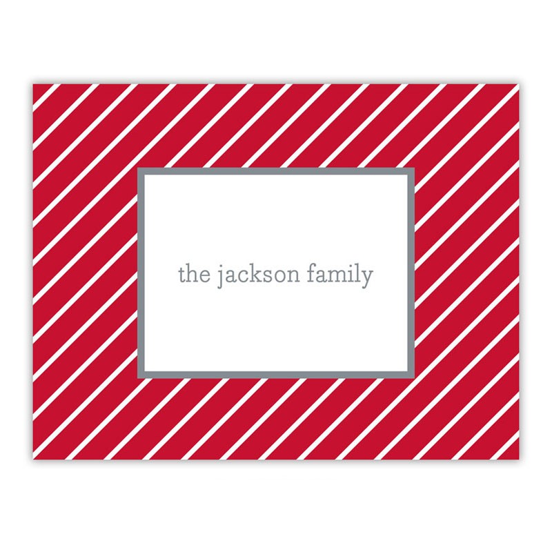boatman geller kent stripe cherry foldover note