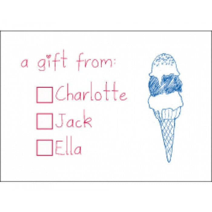 children's gift enclosures - ice cream