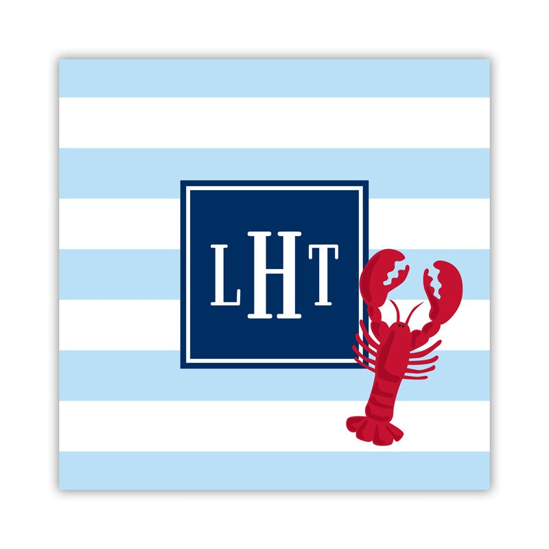 stripe lobster square paper coaster set of 50