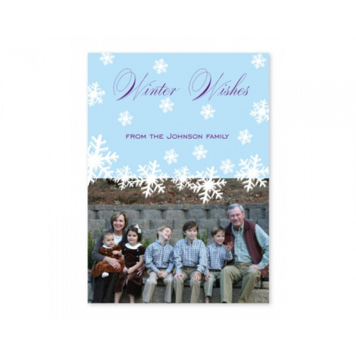 blooming snow holiday cards