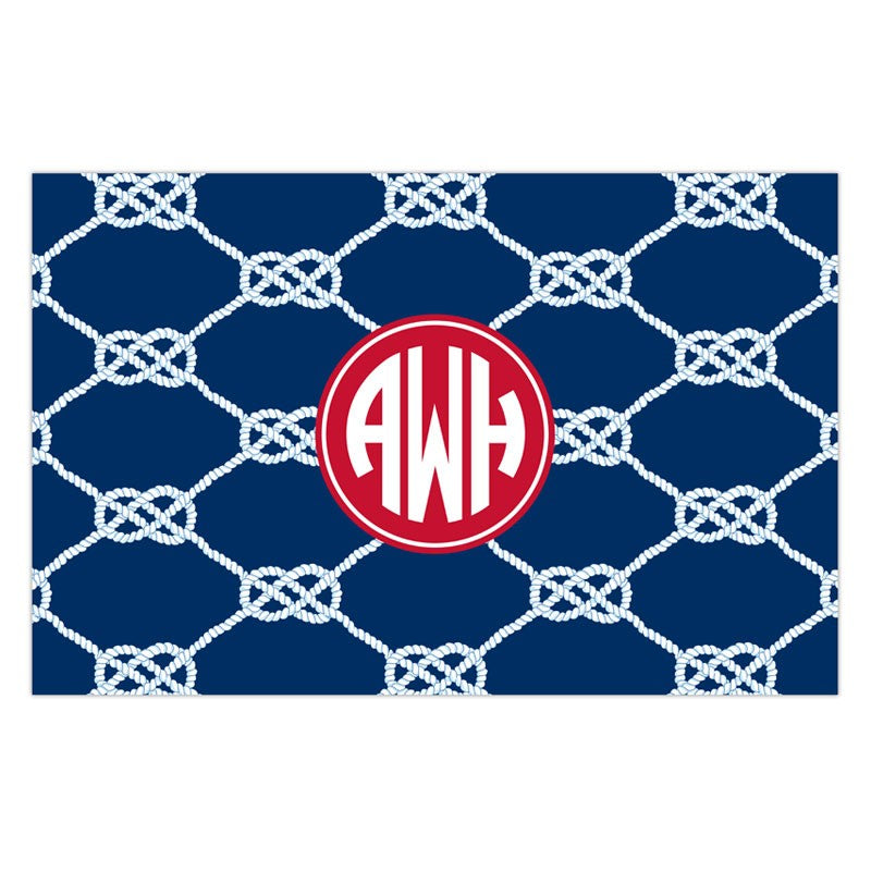boatman geller nautical knot navy disposable placemats
