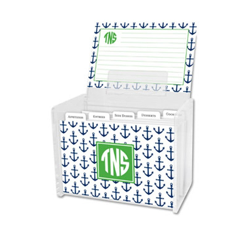boatman geller anchors navy recipe box