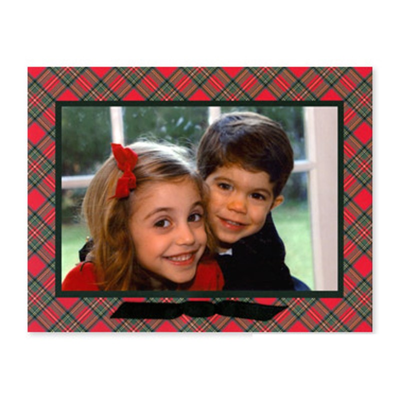 boatman geller plaid red photocard