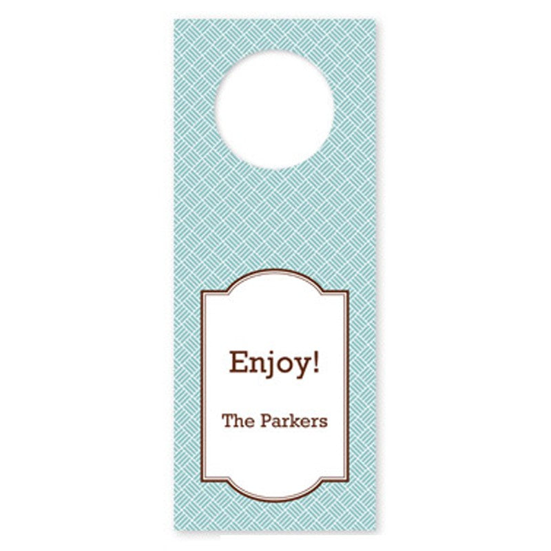 boatman geller basketweave slate wine tags