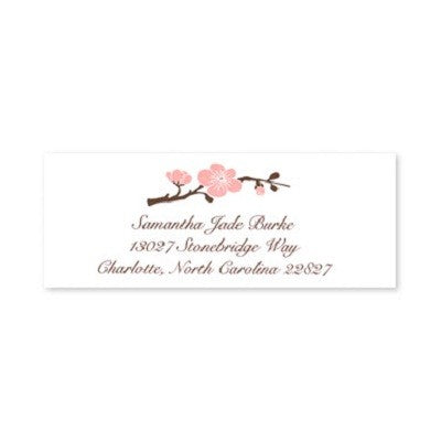 boatman geller blossom pink address labels