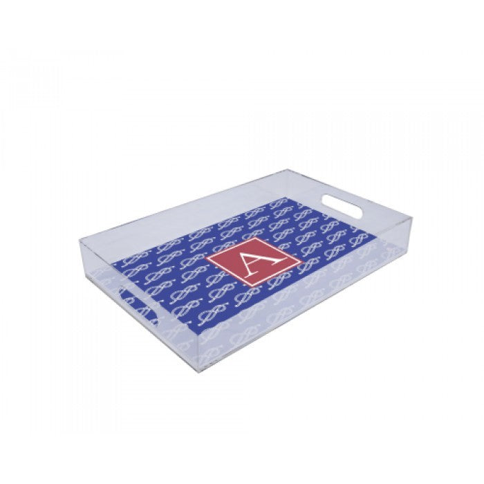 nautical knots lucite tray
