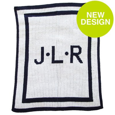 initials and double border blanket