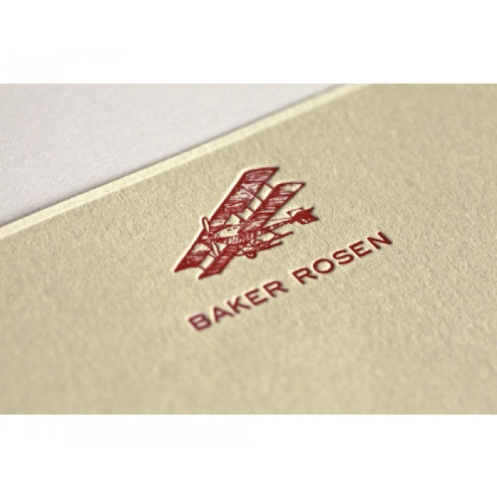 red plane kid's stationery