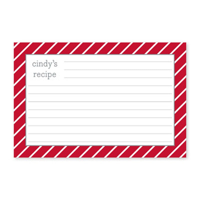 boatman geller greek key navy recipe card