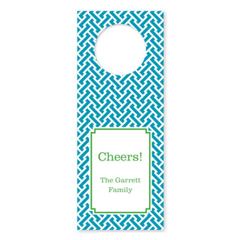 boatman geller stella turquoise wine tags