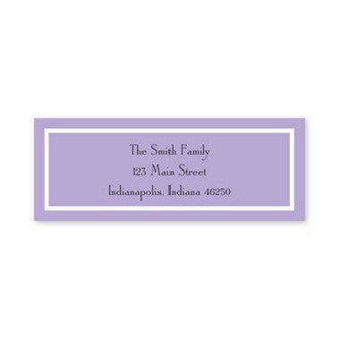 boatman geller classic lilac address labels
