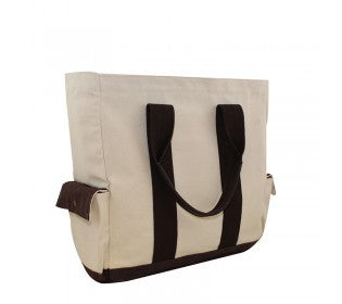 travel tote bag - natural