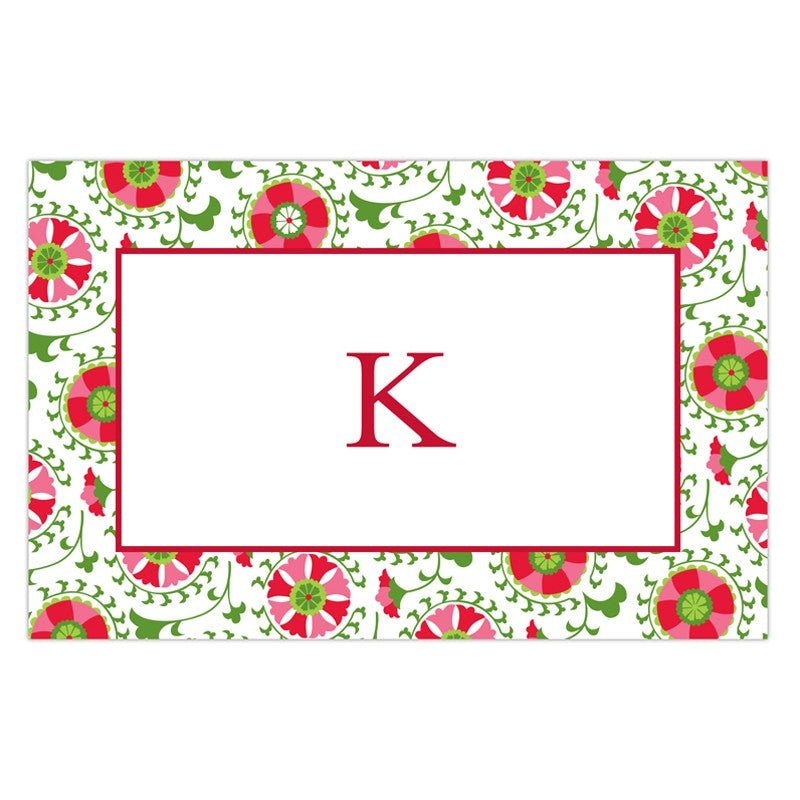 boatman geller suzani holiday disposable placemats