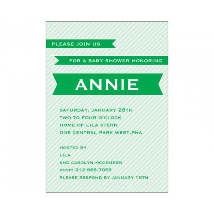 mint banner baby showers