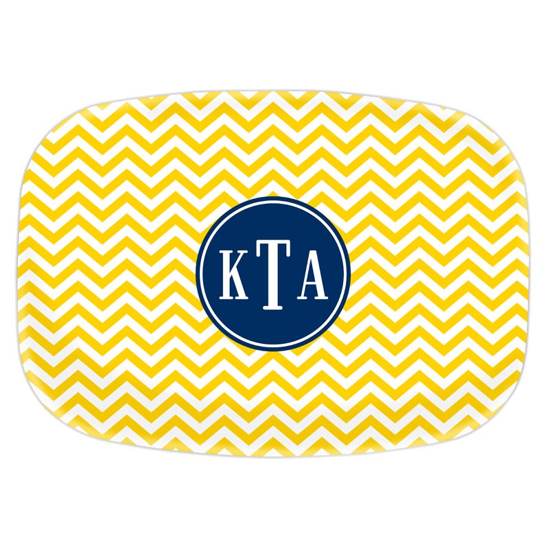 boatman geller chevron sunflower platters