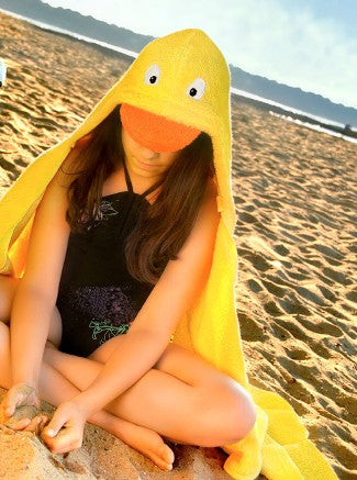 duck hooded towel