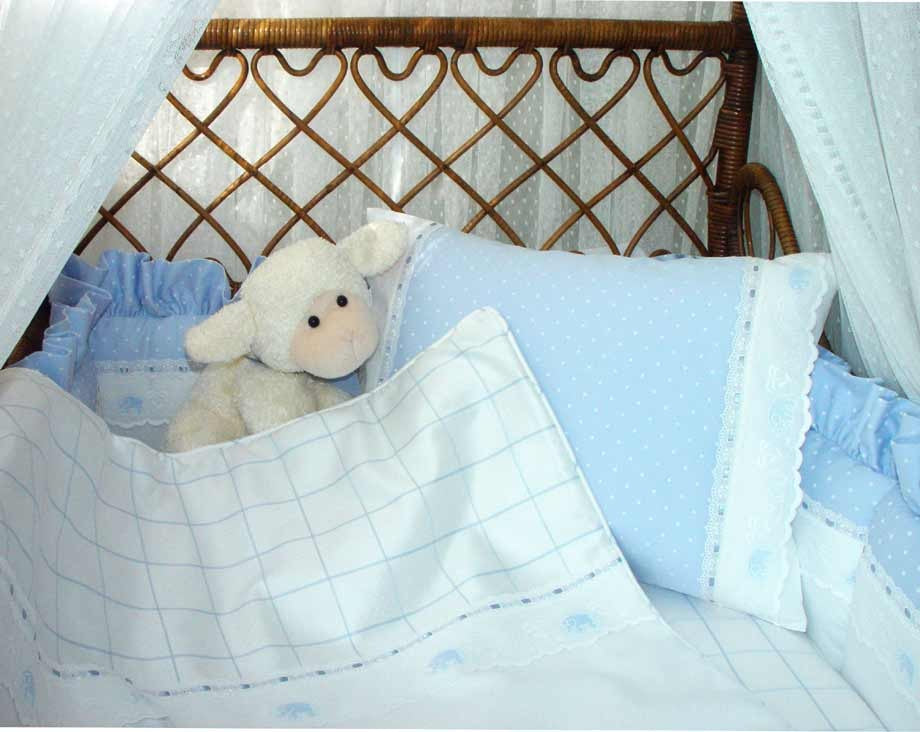 aralie and pitter patter blue crib bedding by blauen