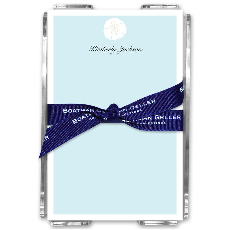 boatman geller sand dollar acrylic note sheets