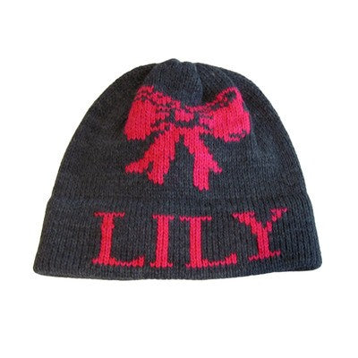 personalized bow hat