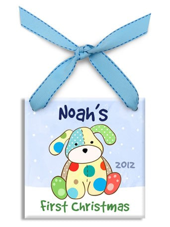 precious pup ornament-boy