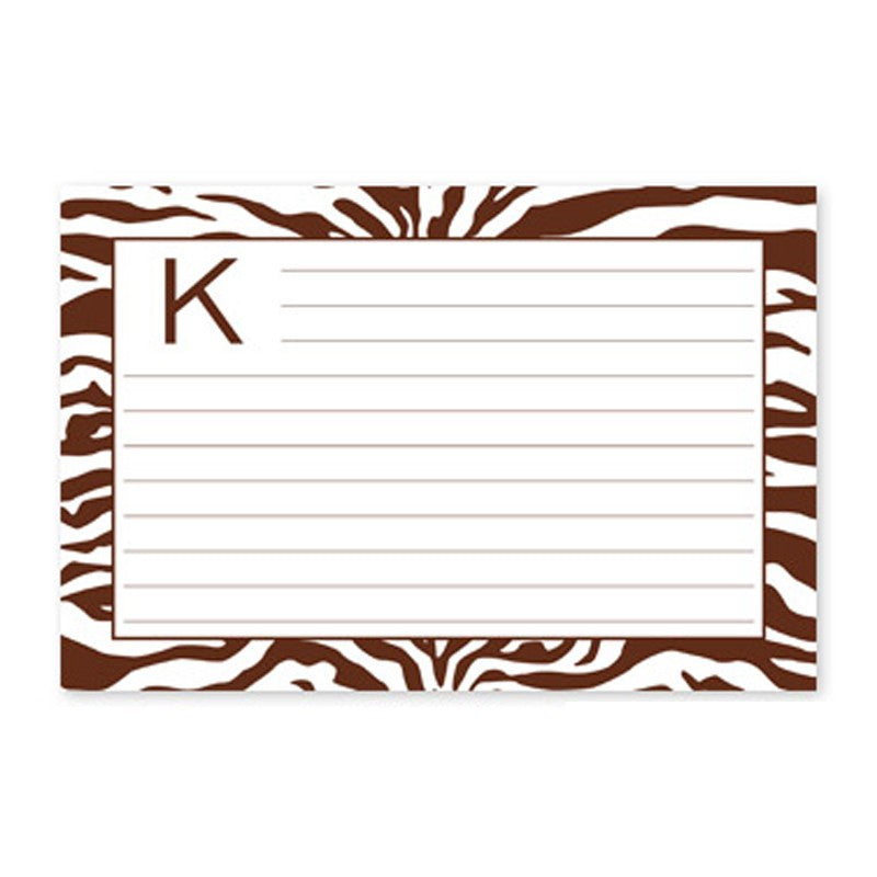 boatman geller zebra chocolate recipe card