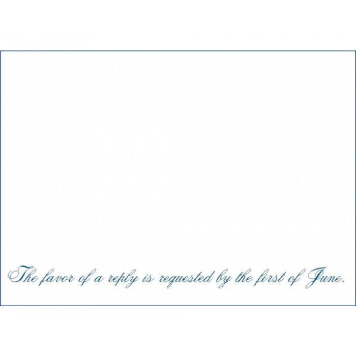 jenny & joe reply card