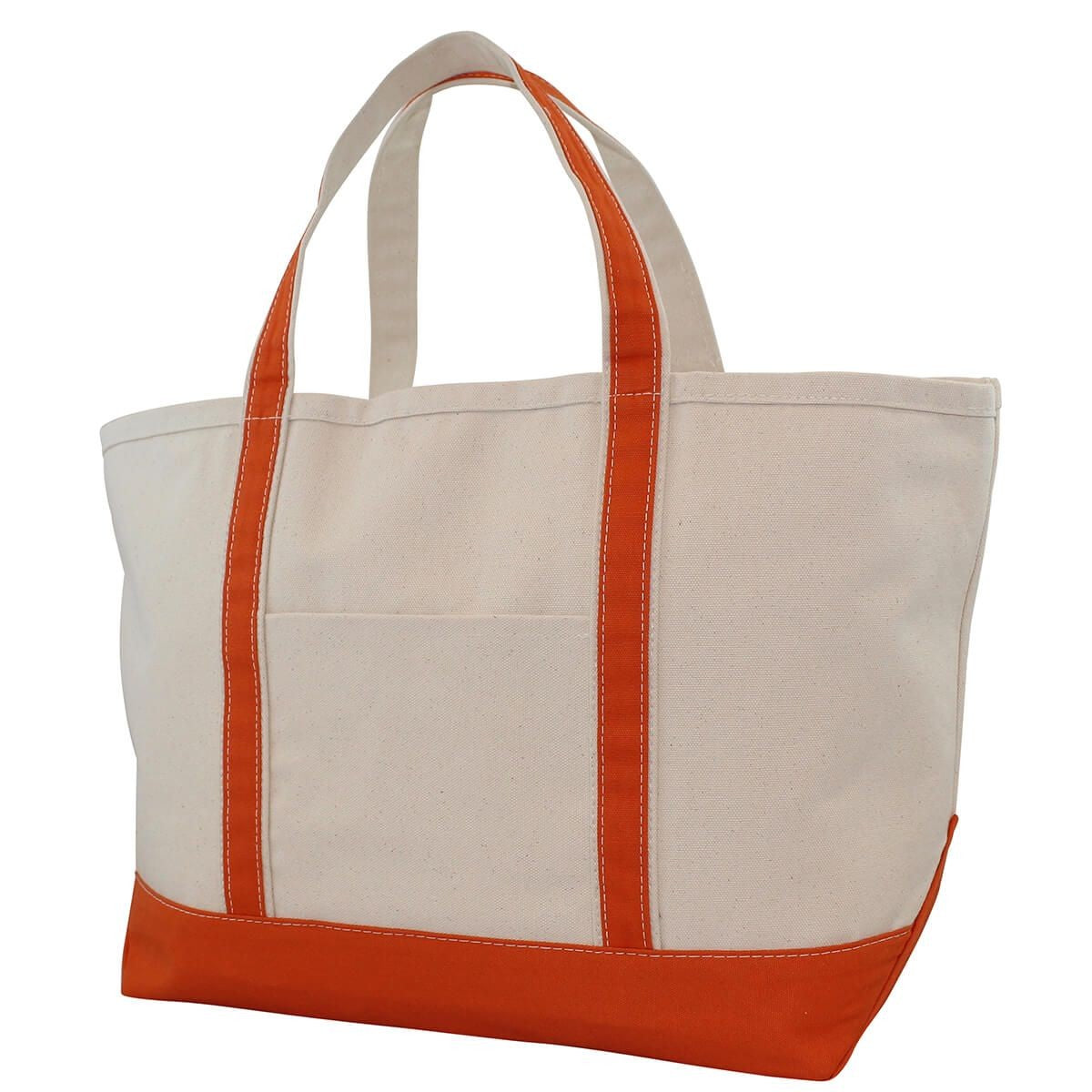 boat tote - orange