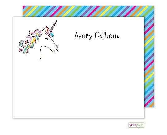 personalized - unicorn dream flat notes