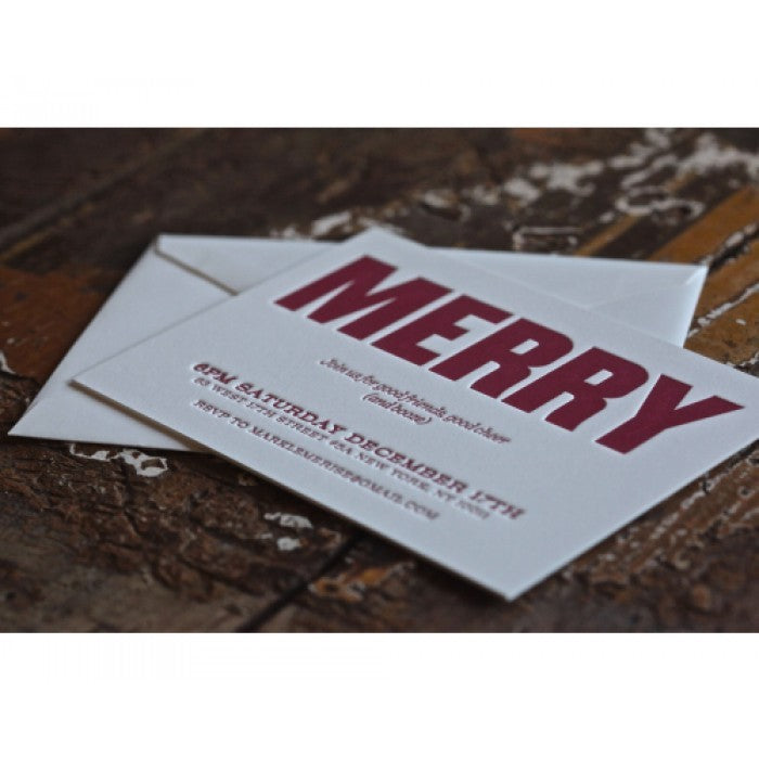 kid's parties invitations - merry