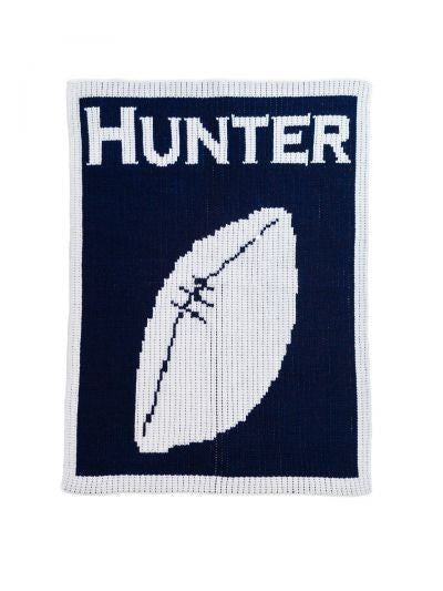 personalized football blanket with name