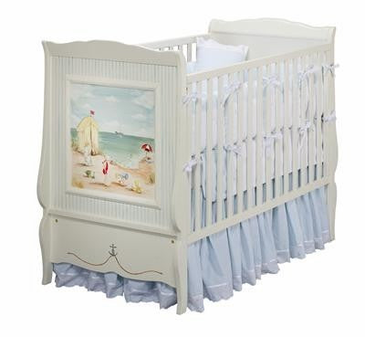 seashore french panel crib by art for kids