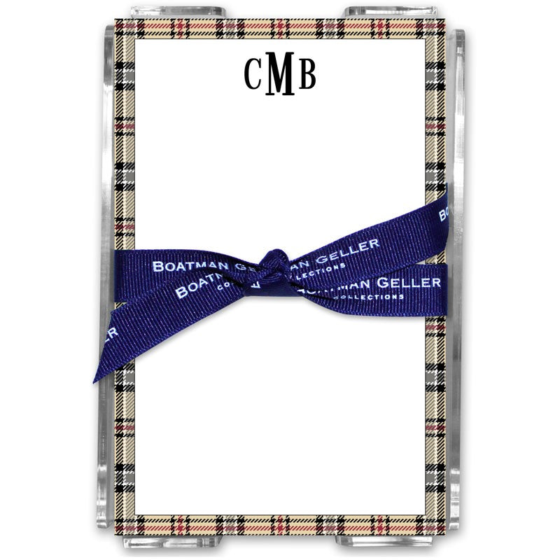 boatman geller town plaid acrylic note sheets