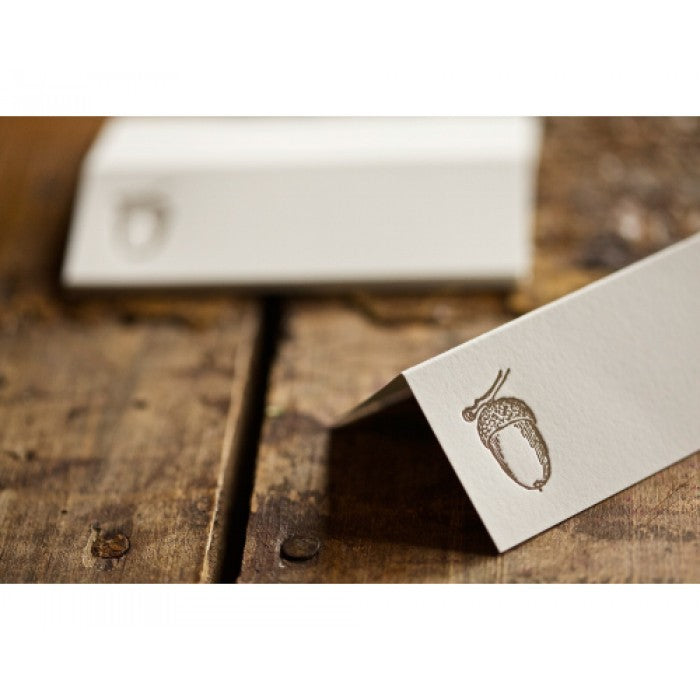 acorn folded place cards