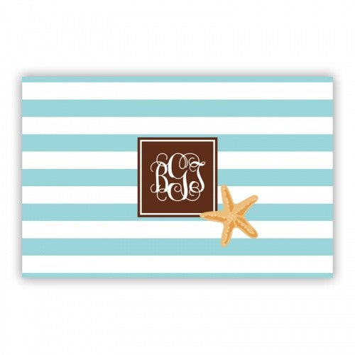 Stripe Starfish Large Lucite Tray Insert
