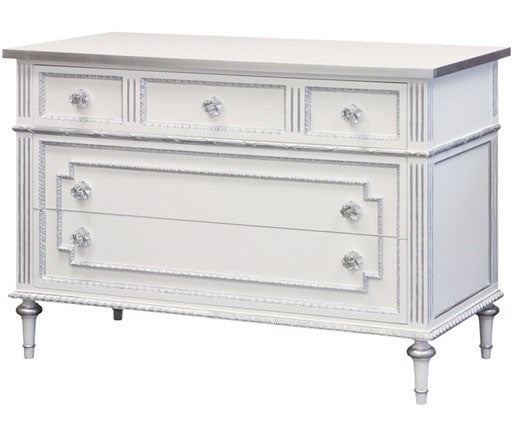 AFK marcheline chest metallic silver and white