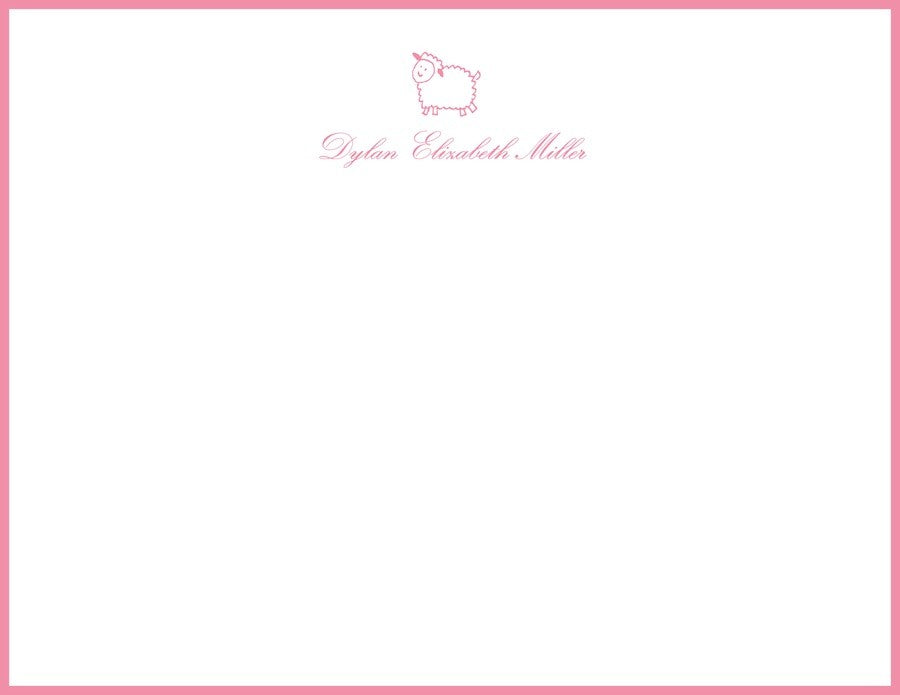 sheep children's stationary